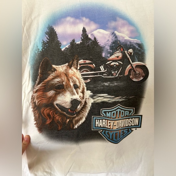 Wolf Ft Lauderdale Harley Davidson Tshirt - Picture 3 of 7